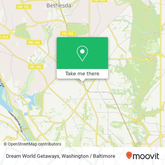 Dream World Getaways map
