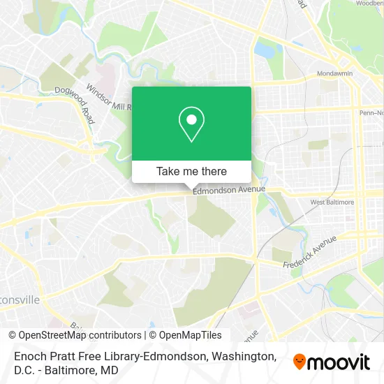 Enoch Pratt Free Library-Edmondson map