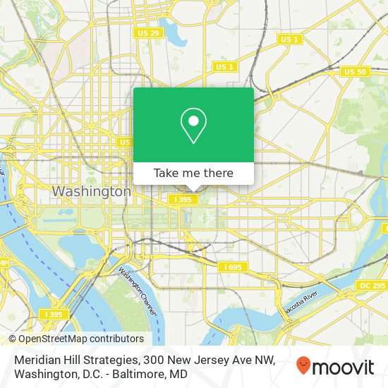 Meridian Hill Strategies, 300 New Jersey Ave NW map
