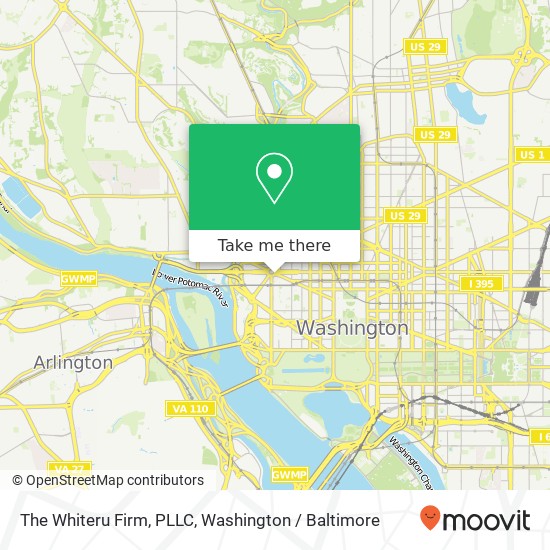Mapa de The Whiteru Firm, PLLC, 2200 Pennsylvania Ave NW