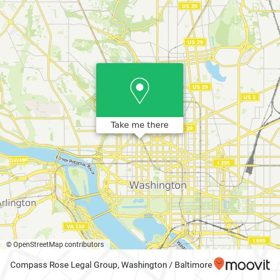 Compass Rose Legal Group, 1250 Connecticut Ave NW map