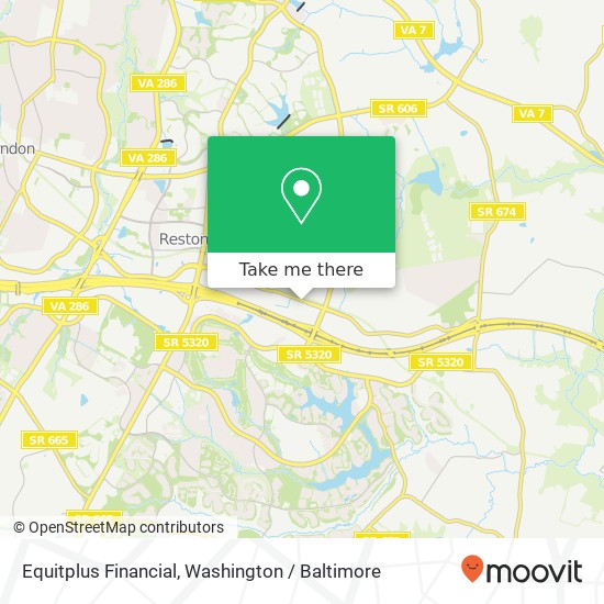 Mapa de Equitplus Financial, 11417 Sunset Hills Rd