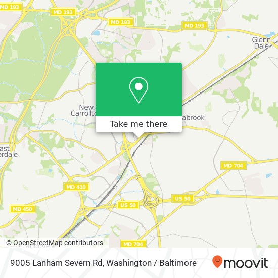 Mapa de 9005 Lanham Severn Rd, Lanham, MD 20706