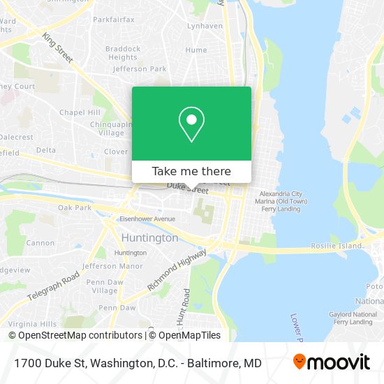 Mapa de 1700 Duke St