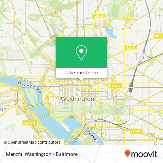Menzfit, 1000 Vermont Ave NW map