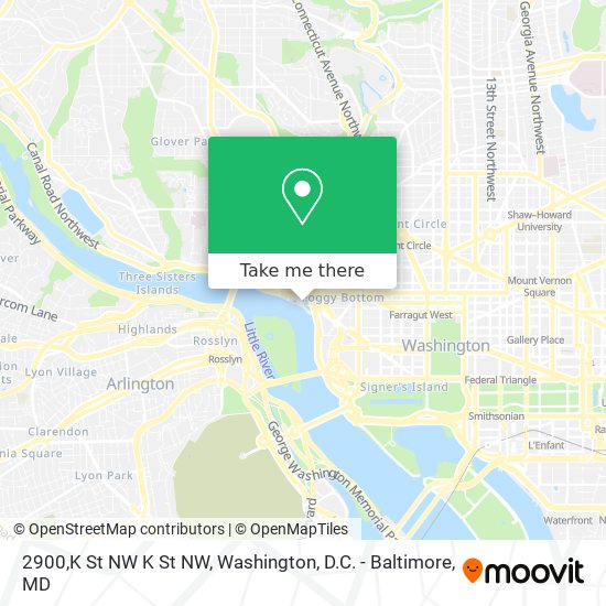 2900,K St NW K St NW map