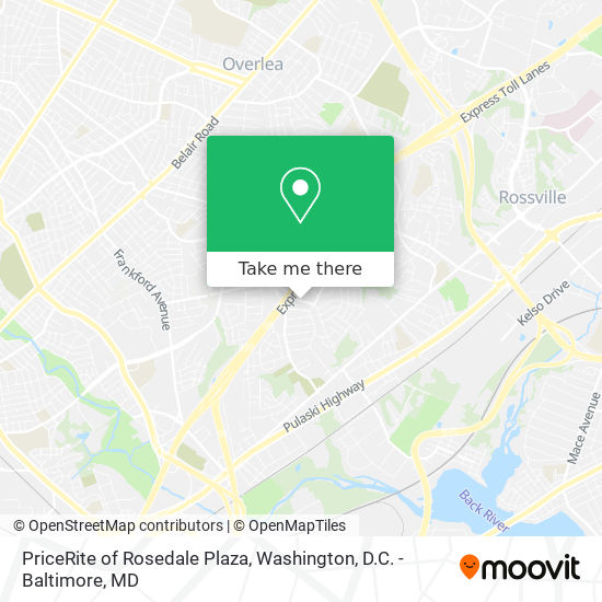 PriceRite of Rosedale Plaza map