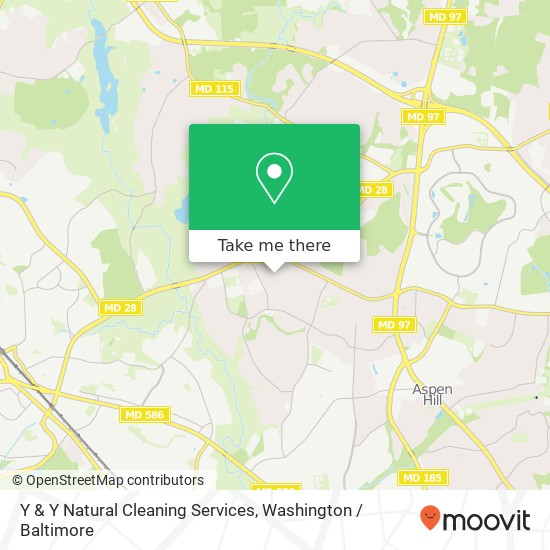 Mapa de Y & Y Natural Cleaning Services, 14517 Woodcrest Dr