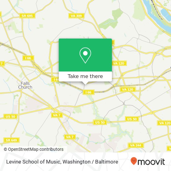 Levine School of Music, 1125 Patrick Henry Dr map