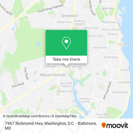 7967 Richmond Hwy map
