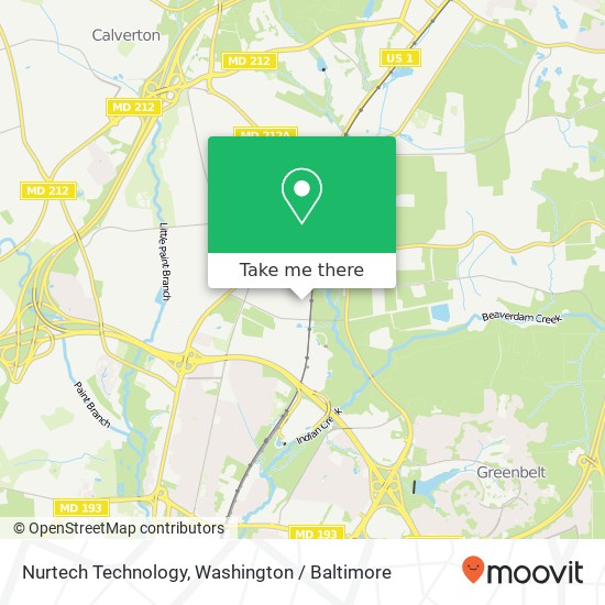 Mapa de Nurtech Technology, 10752 Tucker St