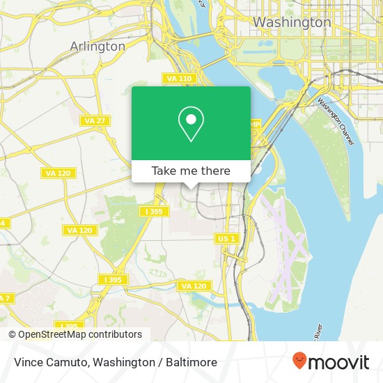 Mapa de Vince Camuto, Arlington, VA 22202