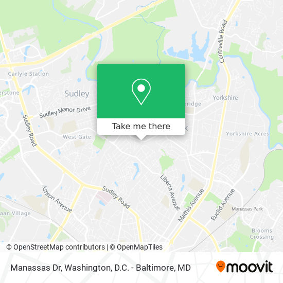 Manassas Dr map