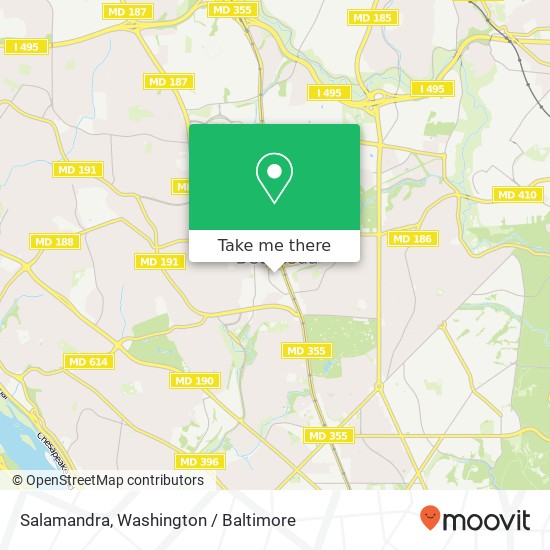 Mapa de Salamandra, 4800 Hampden Ln