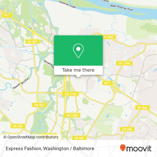 Express Fashion, 21100 Dulles Town Cir map