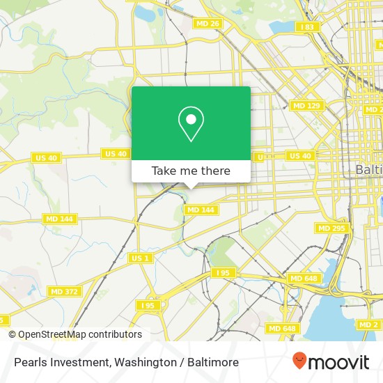 Mapa de Pearls Investment, 2578 Hollins St