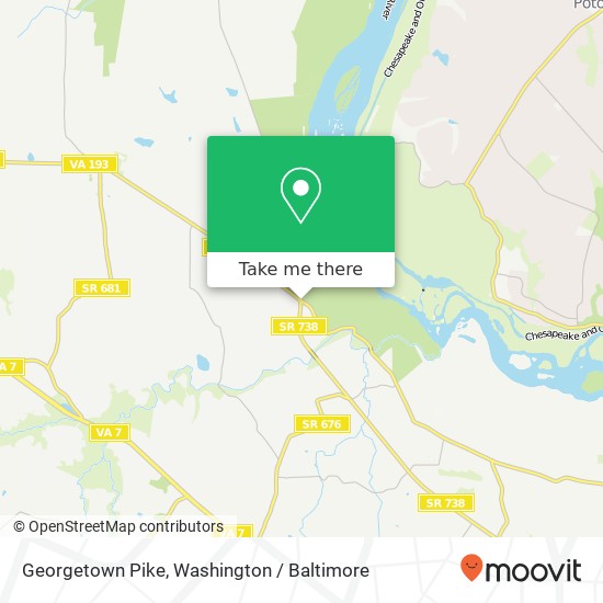 Mapa de Georgetown Pike, McLean, VA 22102