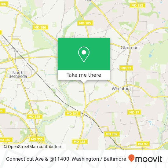 Mapa de Connecticut Ave & @11400