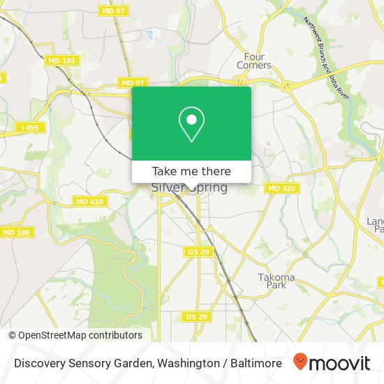 Mapa de Discovery Sensory Garden, 1 Discovery Pl