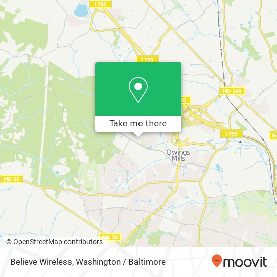 Mapa de Believe Wireless