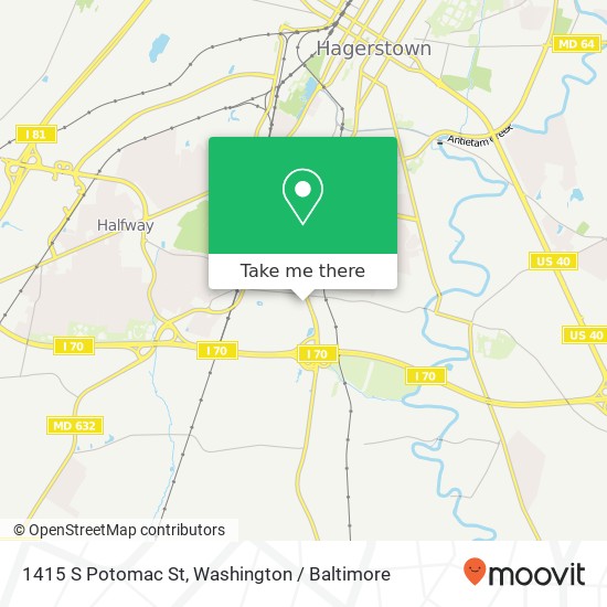 1415 S Potomac St, Hagerstown, MD 21740 map