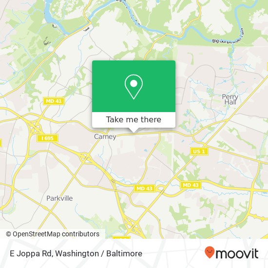 Mapa de E Joppa Rd, Parkville (BALTIMORE), MD 21234