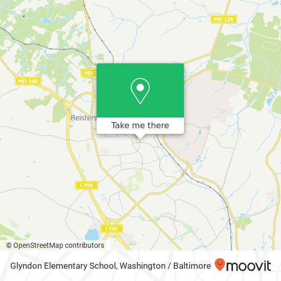 Mapa de Glyndon Elementary School, 445 Glyndon Dr