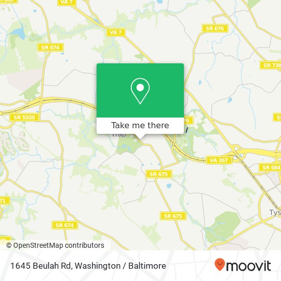 1645 Beulah Rd, Vienna, VA 22182 map