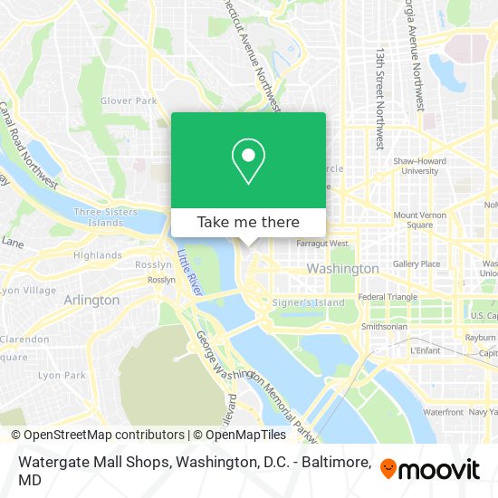 Watergate Mall Shops map