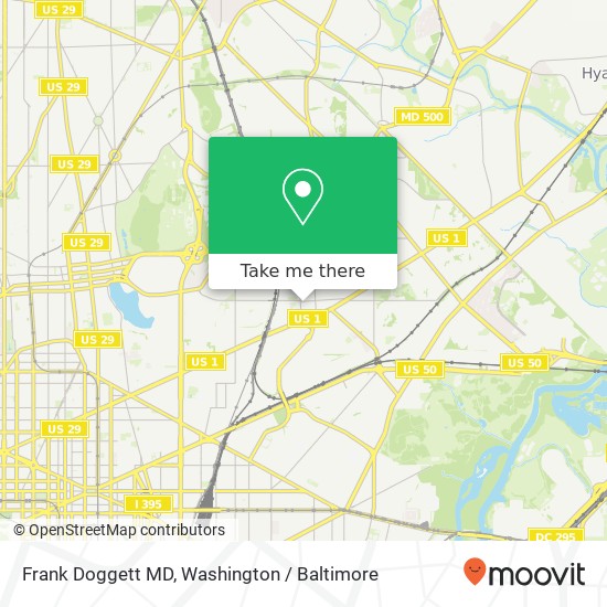 Frank Doggett MD, 1201 Franklin St NE map