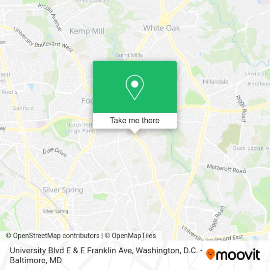 University Blvd E & E Franklin Ave map