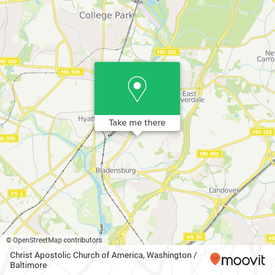Christ Apostolic Church of America, 4909 Edmonston Rd map
