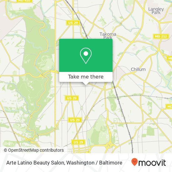 Arte Latino Beauty Salon, 439 Kennedy St NW map