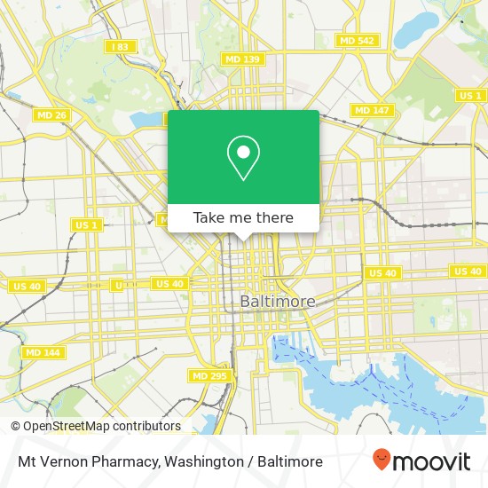 Mapa de Mt Vernon Pharmacy, 100 W Read St
