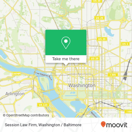 Mapa de Session Law Firm, 1200 New Hampshire Ave NW