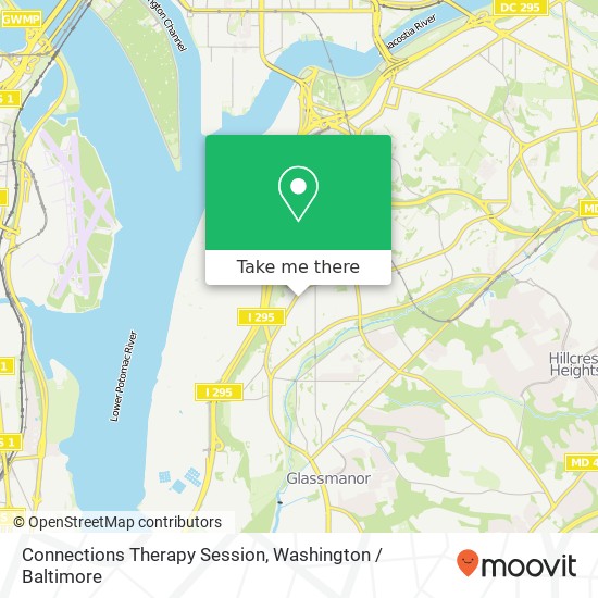 Mapa de Connections Therapy Session, 3400 Martin Luther King Jr Ave SE