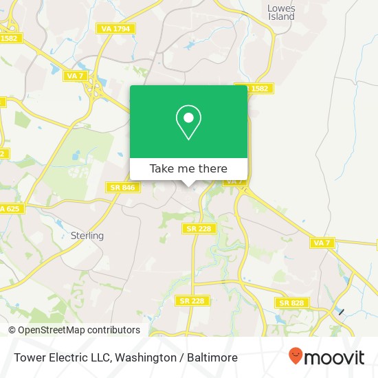 Tower Electric LLC, 46876 Clarion Ter map