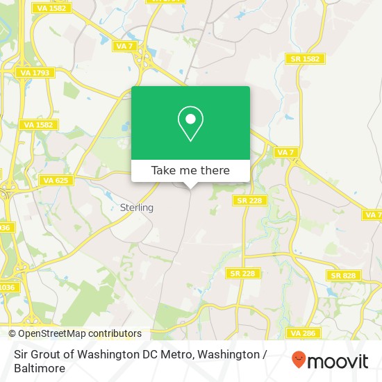 Mapa de Sir Grout of Washington DC Metro, 234 N Lincoln Ave