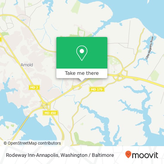 Rodeway Inn-Annapolis map