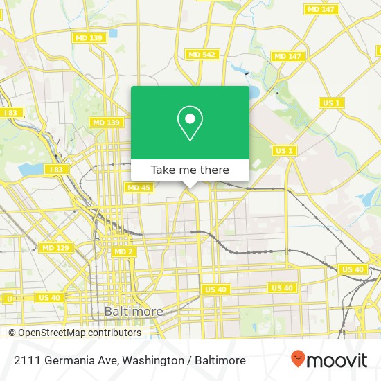 2111 Germania Ave, Baltimore, MD 21213 map