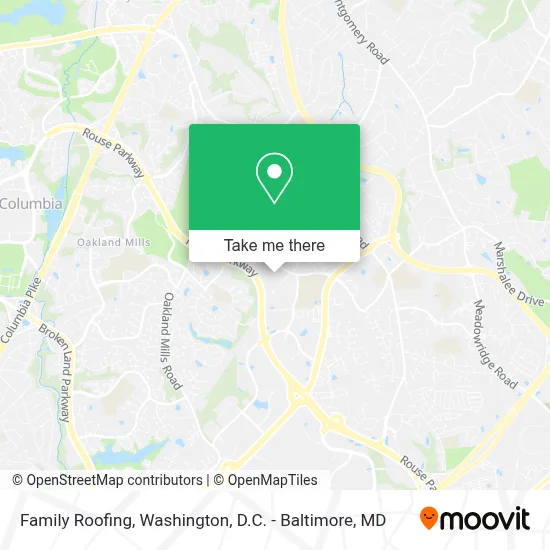 Family Roofing map