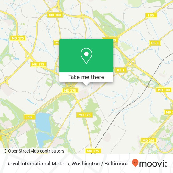 Royal International Motors, 7184 Stone Throw Way map