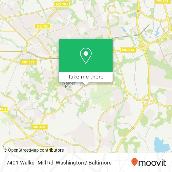 7401 Walker Mill Rd, Capitol Heights, MD 20743 map