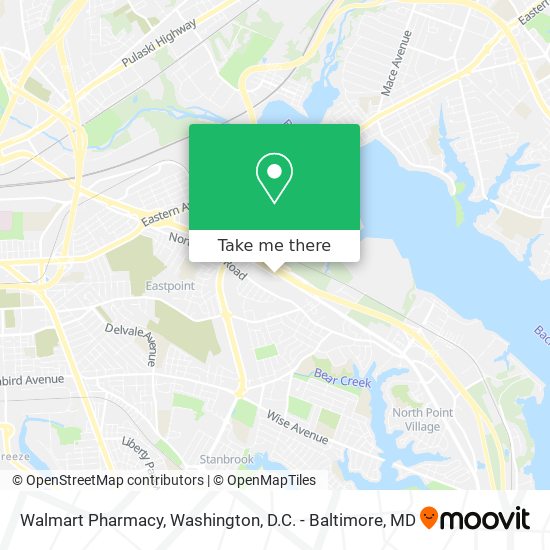 Mapa de Walmart Pharmacy