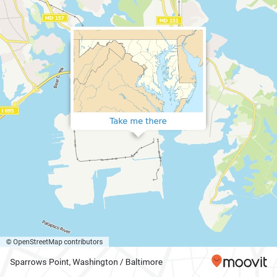 Sparrows Point map