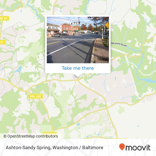 Ashton-Sandy Spring map