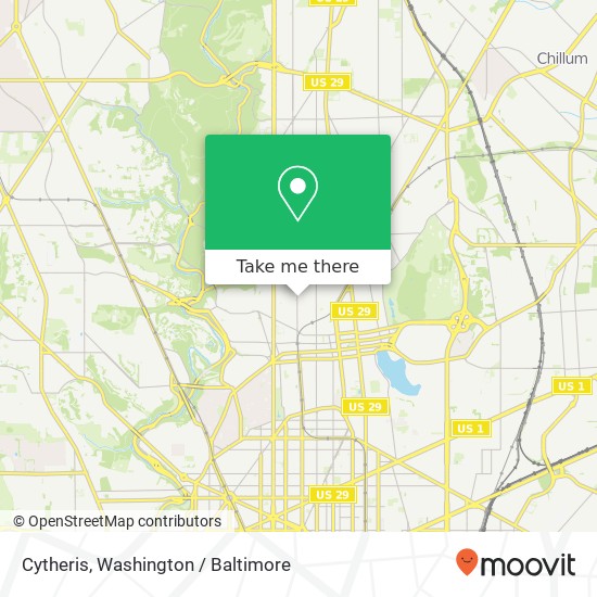 Mapa de Cytheris, 3465 14th St NW