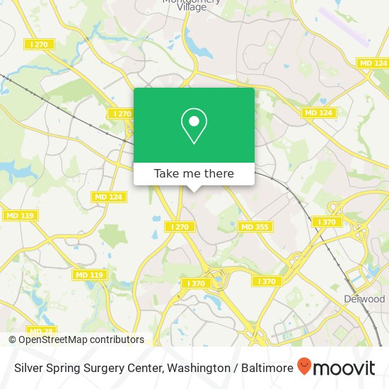 Mapa de Silver Spring Surgery Center, 111 Spring St