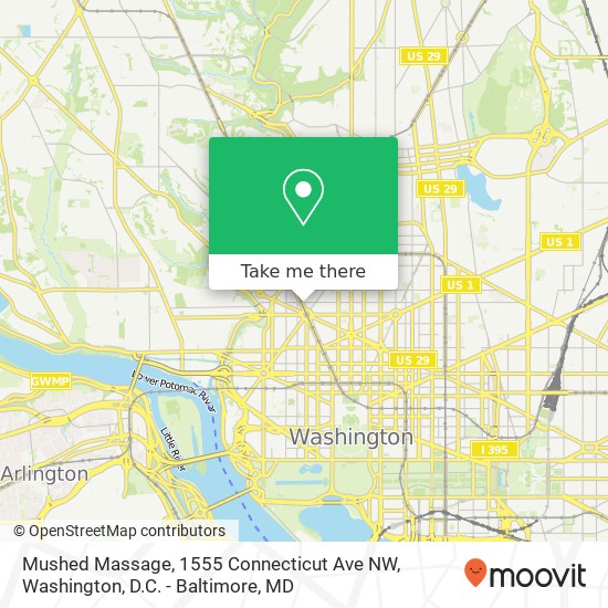 Mushed Massage, 1555 Connecticut Ave NW map