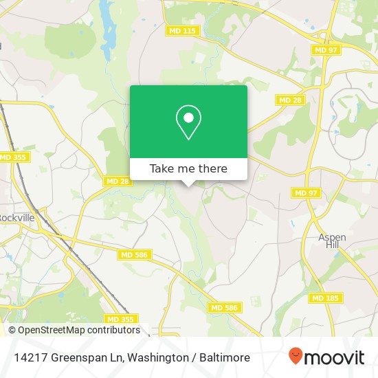 14217 Greenspan Ln, Rockville, MD 20853 map